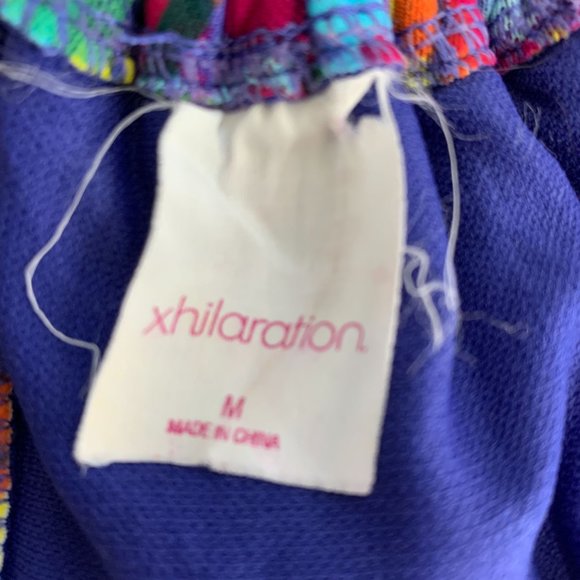 Xhilaration Ruffle Bikini Top Medium Layers Small Bust Multi Color Tie - Picture 5 of 5